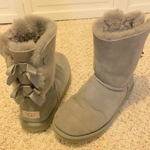 Uggs with bows on back